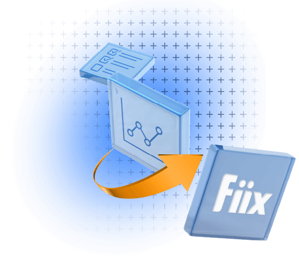 Fiix panel with upwards arrow