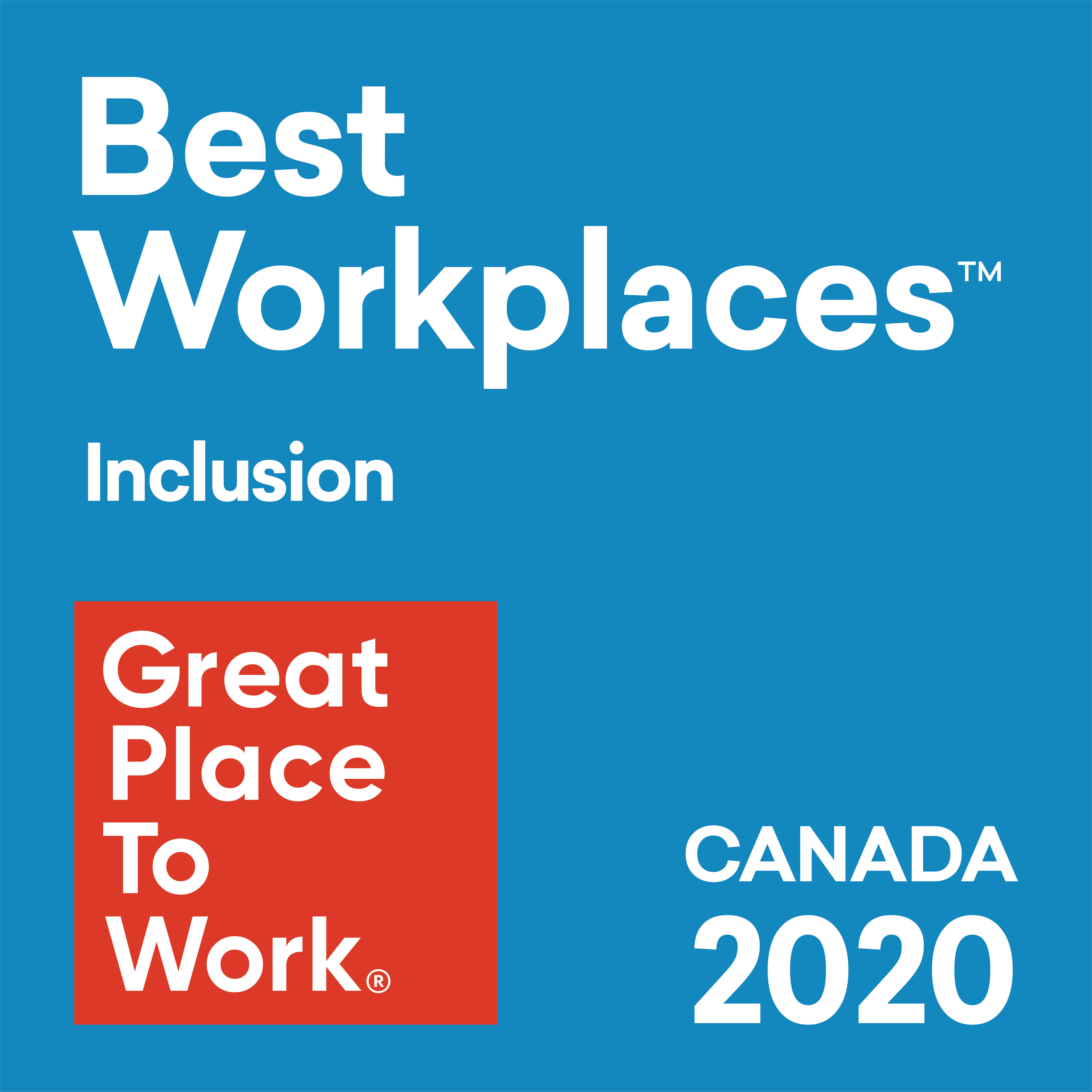 Best Workplaces Inclusion award 2020