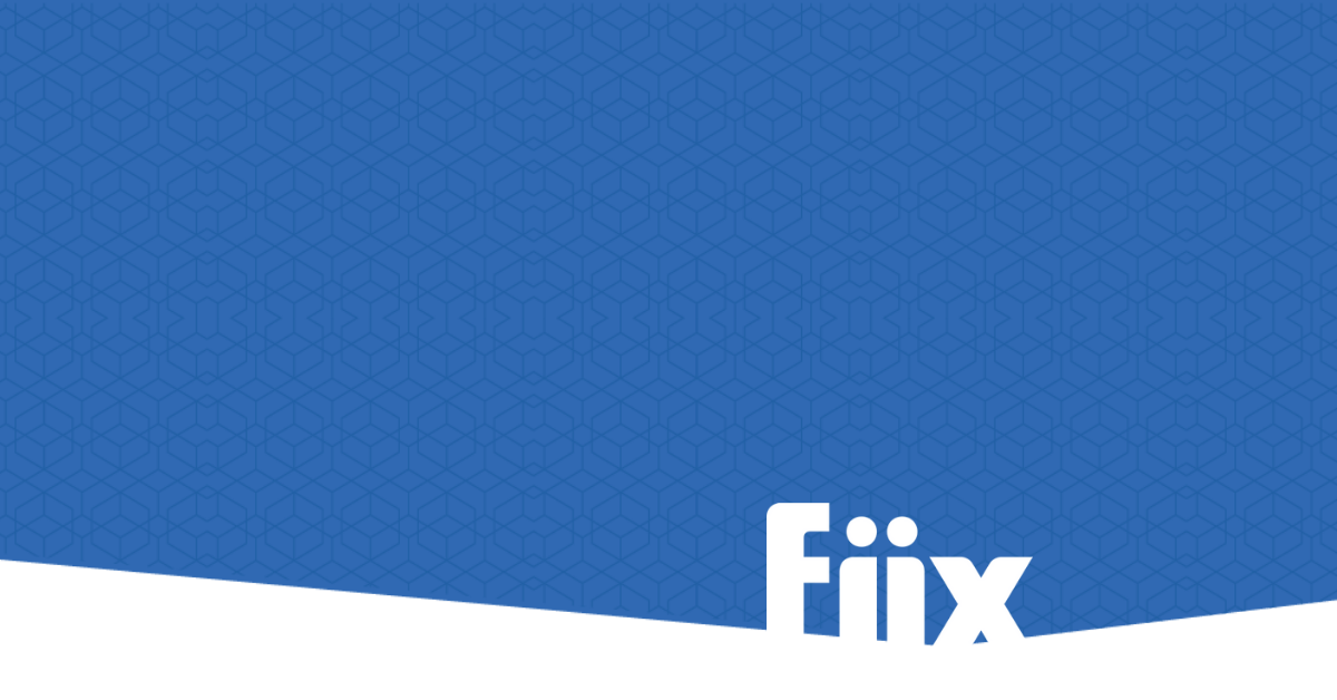 Fiix logo on pattern