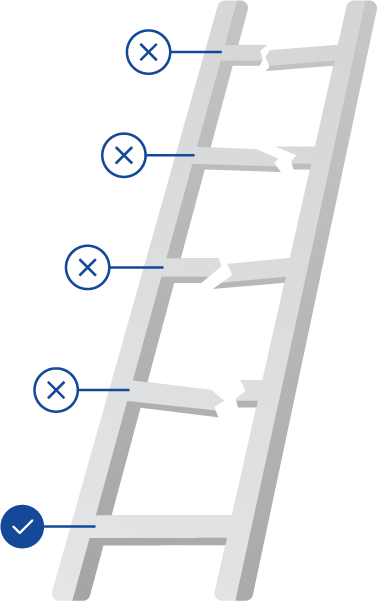 Broken ladder image