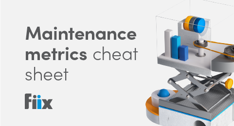 Maintenance metrics cheat sheet graphic
