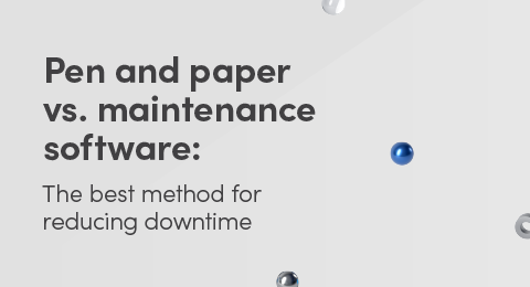 Pen and paper vs. maintenance software graphic