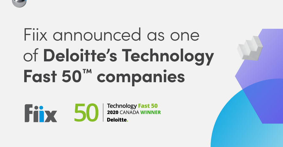 Fiix announced as one of Deloitte's Technology Fast 50 companies