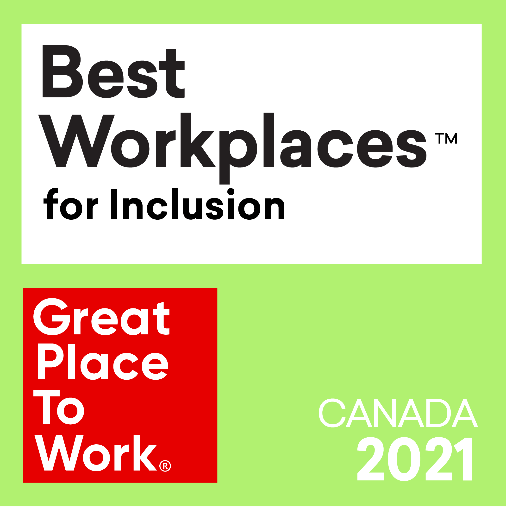Best workplace for inclusion 2021 award