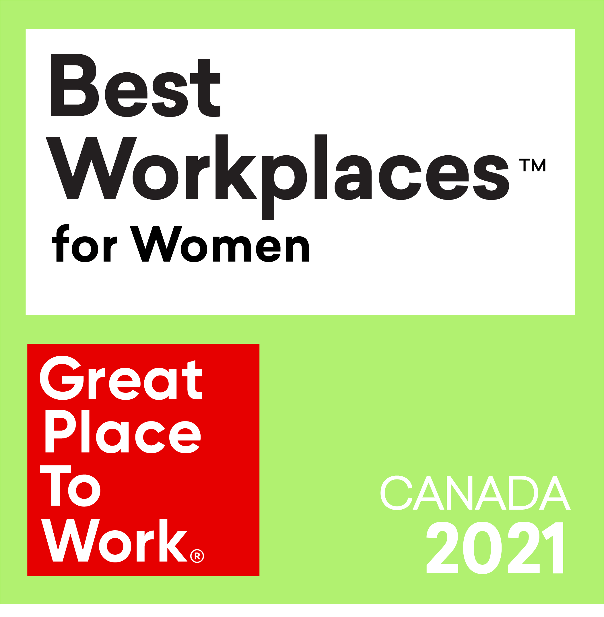 Best workplace for women 2021 award