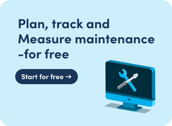Plan, track and measure maintenance - for free