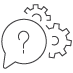 Question gear icon
