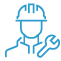 Maintenance personnel icon