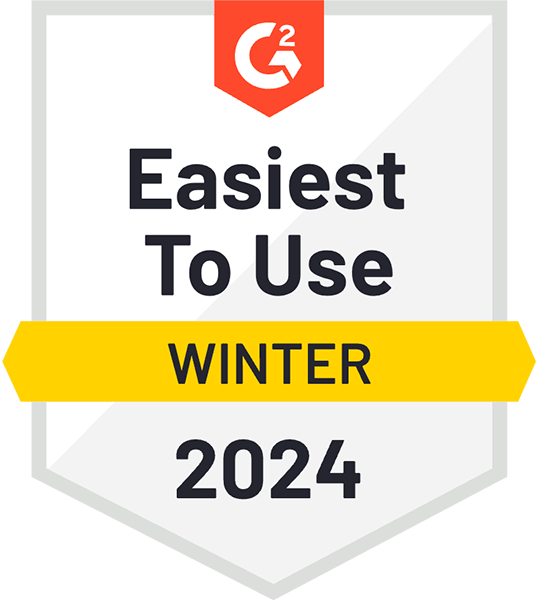 G2 Mid-market easiest to use winter 2025 badge