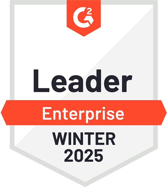 G2 Enterprise Winter 2025 leader award