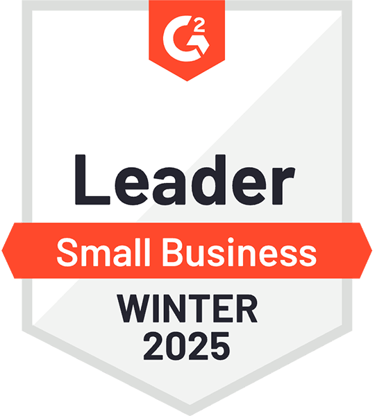G2 Small business Winter 2025 leader award