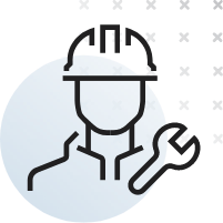 Maintenance worker icon
