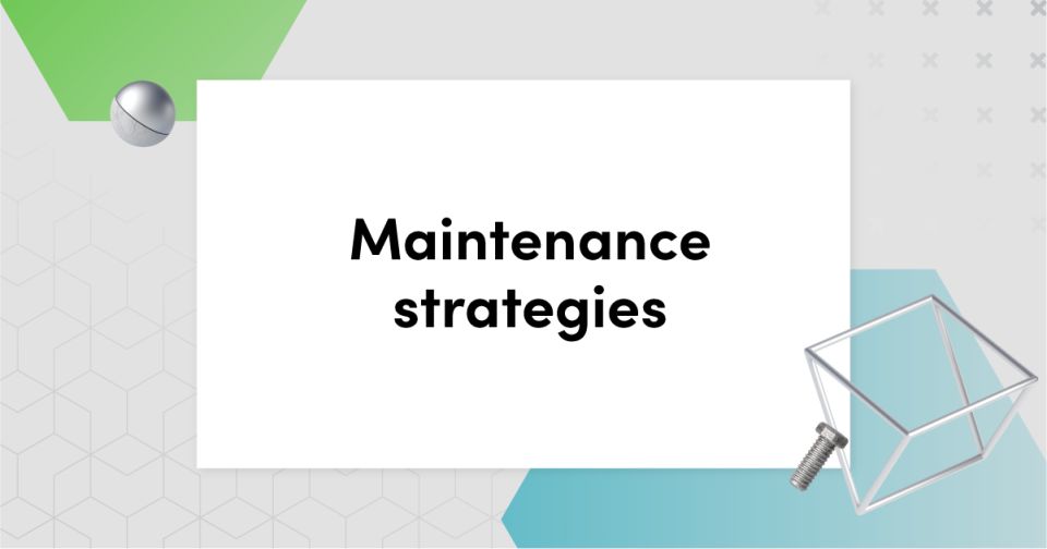 Maintenance strategies card