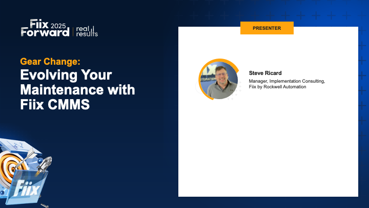 Evolving your maintenance with Fiix CMMS