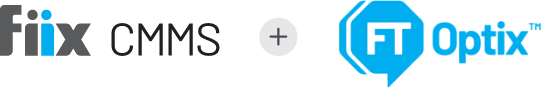 Fiix CMMS + FT Optix logo