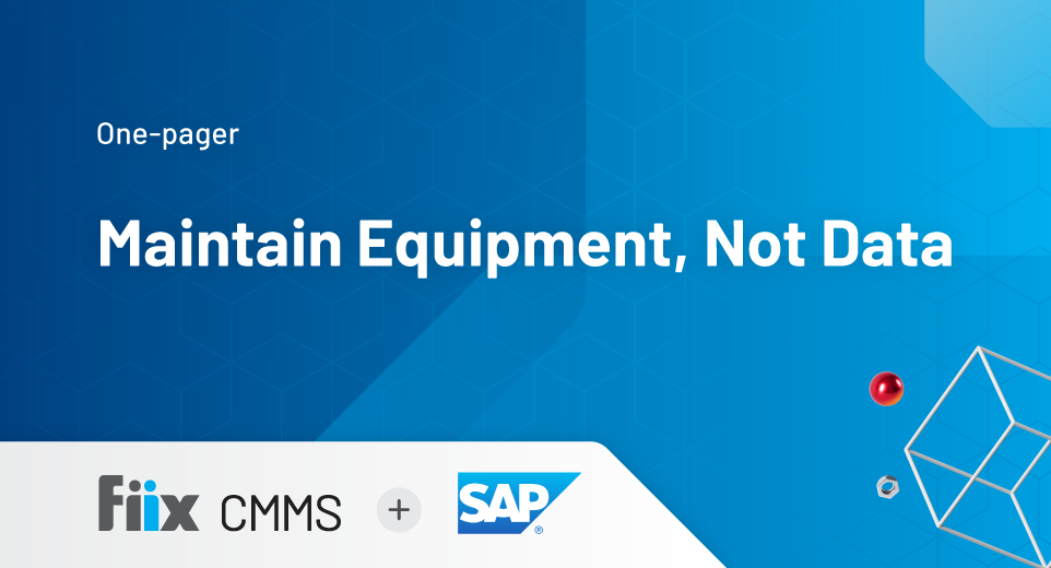 Fiix CMMS and SAP one pager
